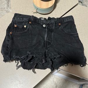 Levi 501 Shorts Black